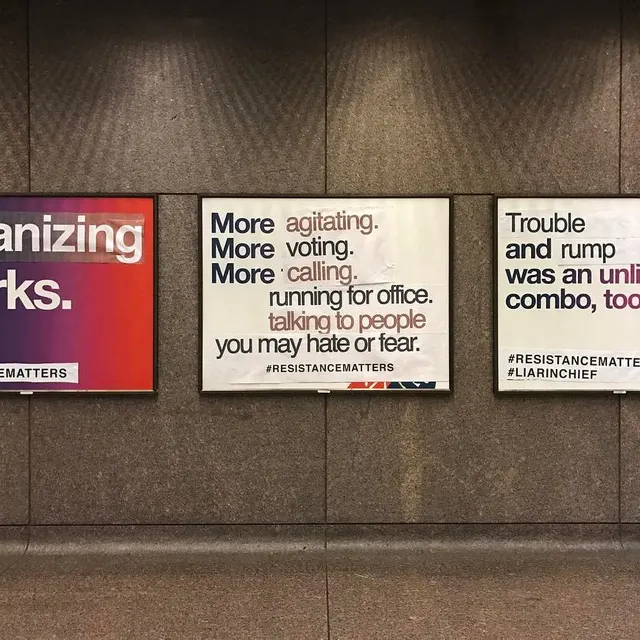 Protesters hijacked the Virgin/Alaska merger ads on Inauguration Day