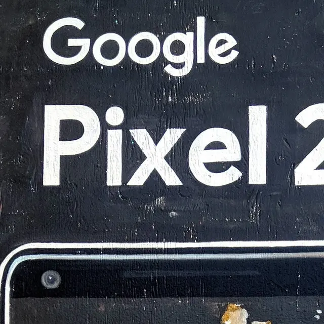 Hand drawn pixel billboard